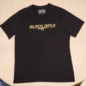 Black Rifle Coffee Shirt Mens XL Black Logo Military Stretch Tee Company USA